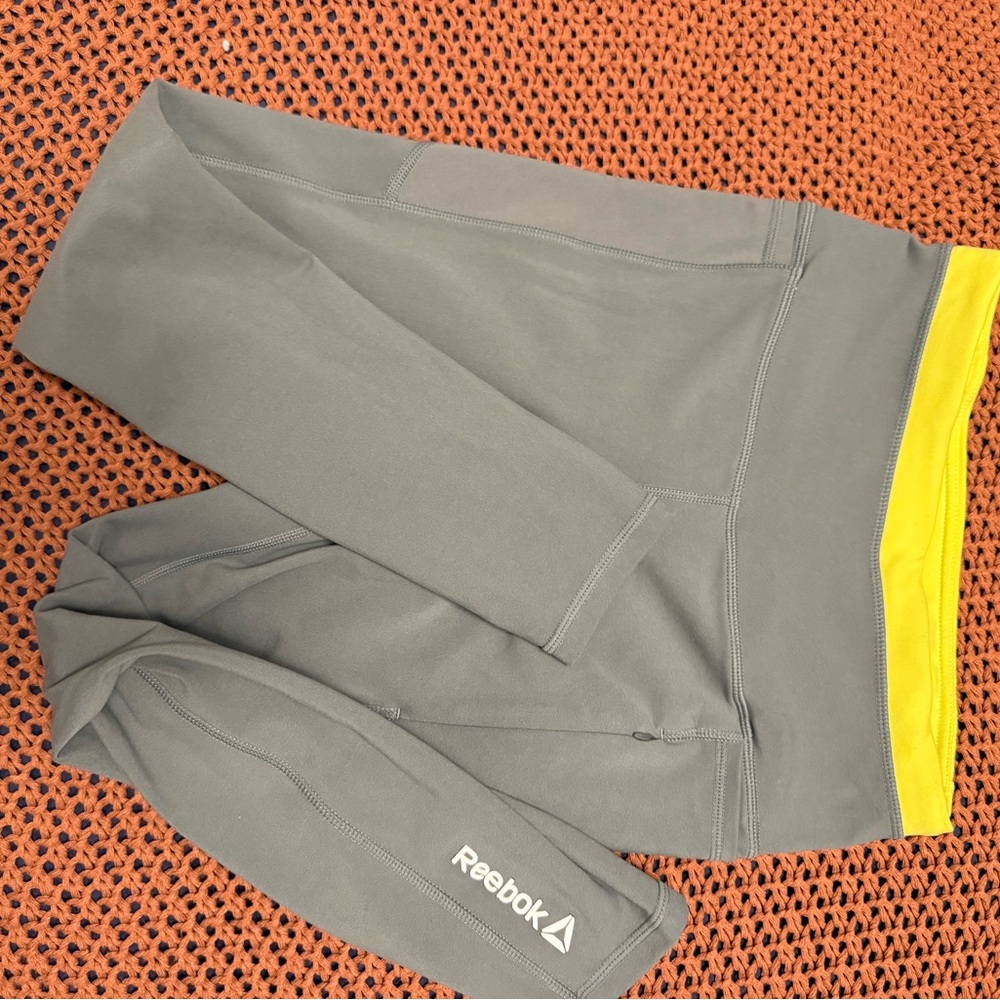 Reebok Olive Green & Yellow Activewear - Picture 2 of 3